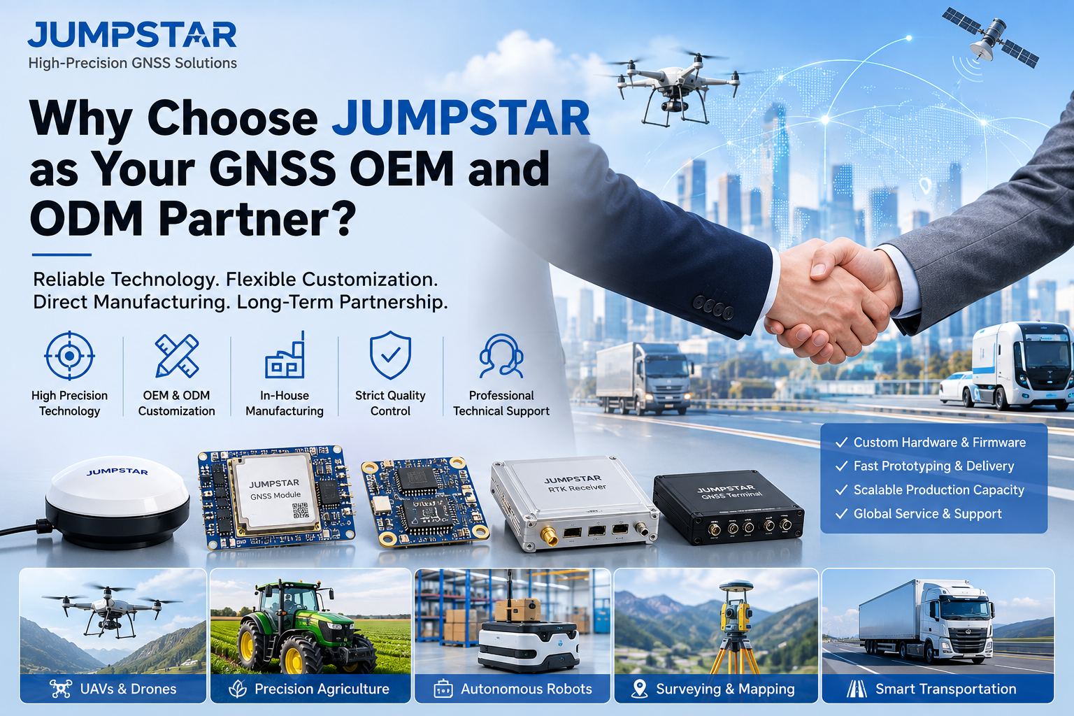 Why Choose JUMPSTAR as Your GNSS OEM and ODM Partner